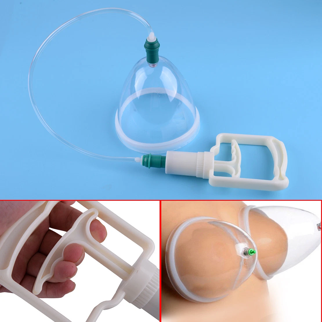 Manual Breast Pump with Suction Silicone Nipple Aspirator price in UAE,  UAE