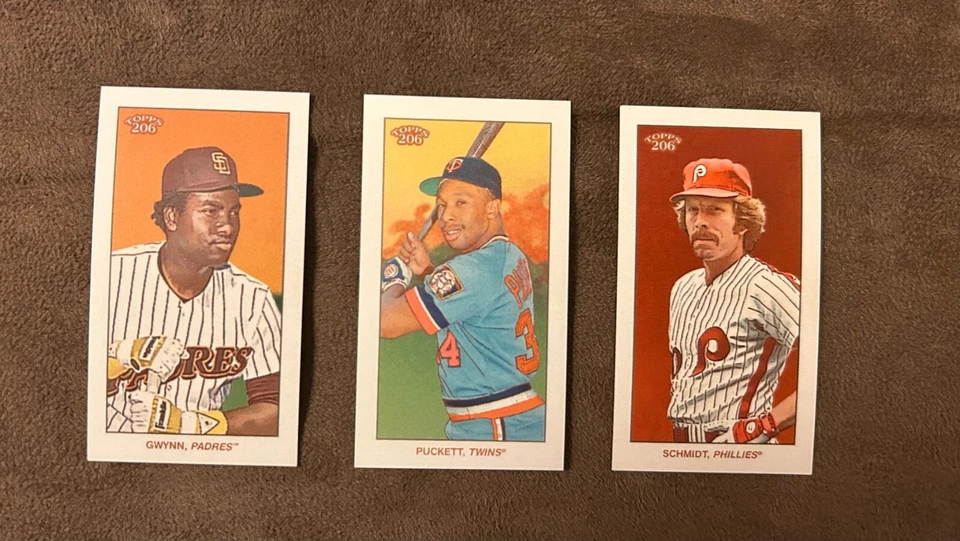 2020 Topps 206 Sovereign Wave 1 Lot (24 Cards) Puckett, Schmidt, Gwynn, Adell - Image 3 of 3