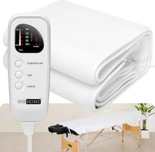 Massage Table Warmer with Timer and 5 Heat Settings from 68  to 131  for Spa Bed