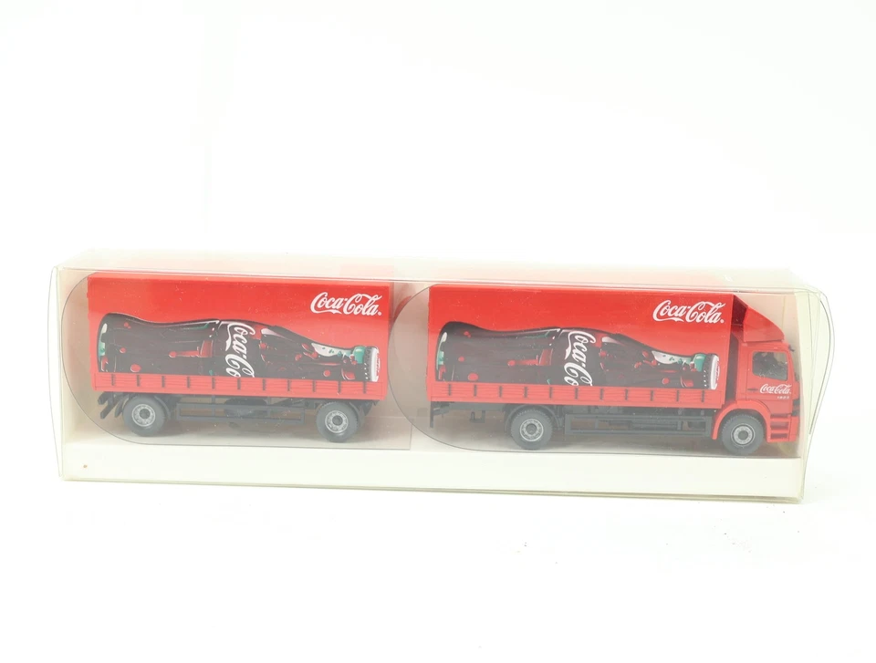Wiking H0 Modellauto LKW Koffer-Lastzug MB Atego 1823 "Coca Cola" 1:87