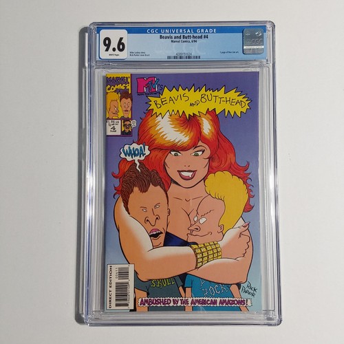 Beavis and Butt-Head 4 CGC 9,6 casi nuevo+ páginas blancas American Amazons MTV - Imagen 1 de 4