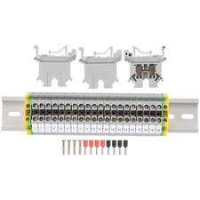 Rail Connector Square Terminal Accessories Ground Circuit Blocks Din Kit