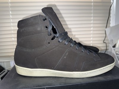 Saint Laurent SL/10H High Top Sneakers Charcoal  Size: 13