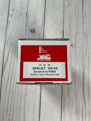 Mini Vehicules Incendies Model Kit 78 Berliet 500 KE Paris Airport Fire Truck A1