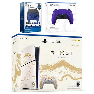 Sony PS5 Ghost of Yotei Disc + Extra Controller + Accessory Kit vista 5