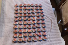 Bouchons de bouteille de soda Pepsi Cola double point rouge, blanc et bleu années 70