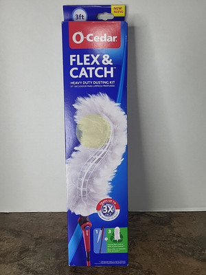O-Cedar Flex and Catch Heavy Duty Dusting Kit with Stay-On Duster Hook 