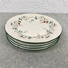 4 Pfaltzgraff Winterberry Salad Plates Festive Red Green Christmas Holiday 8"