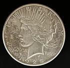 1928-S Peace Silver Dollar AU+ - 24861