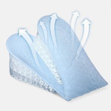 Height Increase Insoles Multilayer Transparent Silicone Shock Absorbing Shoe