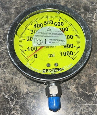 #ad Reotemp AISI 316SS 1000 PSI Pressure Gauge $32.99