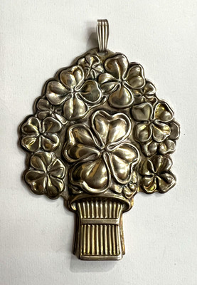 VINTAGE REED & BARTON STERLINGSILBER GLÜCKSPFEIFE ANHÄNGER