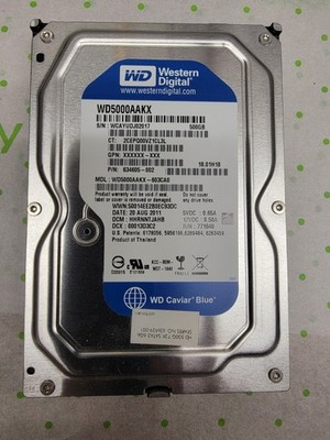 Western Digital Caviar Blue 500GB Internal SATA 7200RPM 3.5'' - WD5000AAKX