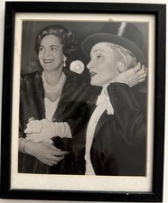 Marlene Dietrich in Tuxedo &ndash; Vintage 8x10 Photo w/ Companion &ndash; Alan Johnson Est.