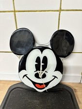 Disney Enchanting Mickey Mouse Glass Clock showcase  Please Read