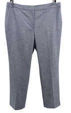 Talbots Straight Dress Pants Womens 16W Blue High Rise Pockets 30L Career New