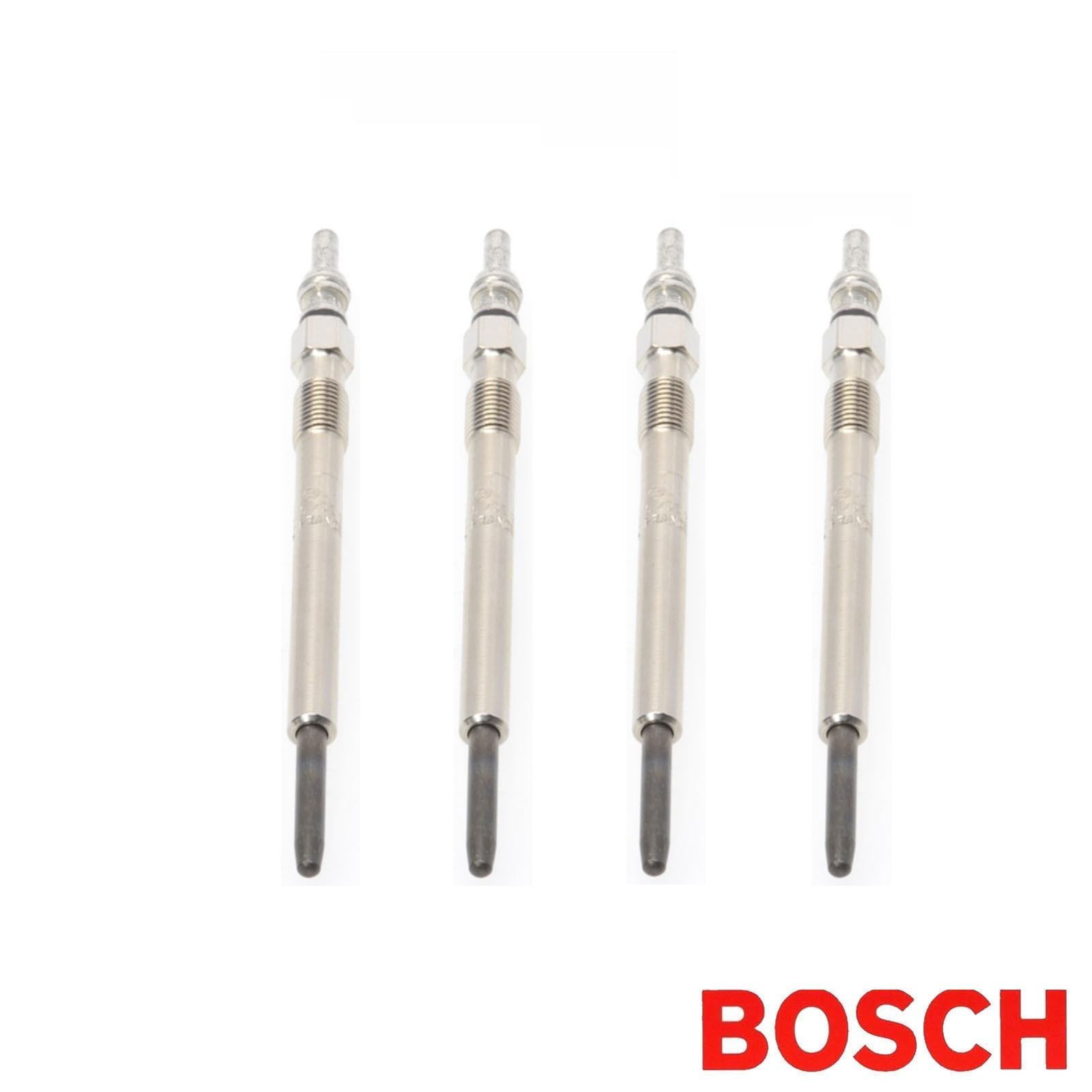 4X BOSCH 0 250 203 004 GLOW PLUG SET 11V M8X1 PSA 2.7 HDI JAGUAR 2.7D LAND ROVER