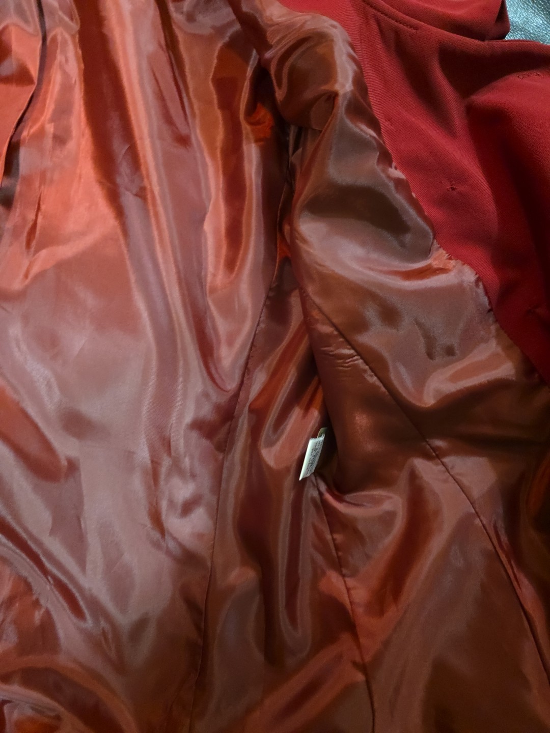 Suit Studio Women's Ruby Red 100% Polyester 1Piece Jacket Suit Size 12 