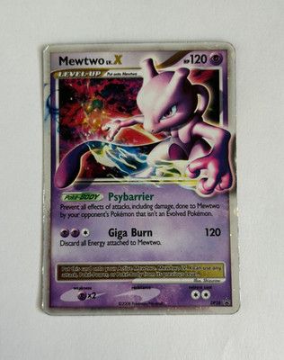 Pokemon TCG Mewtwo LV X 2008 Diamond Pearl Black Star Promo #DP28 Holo Rare LP