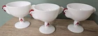 Vintage Milk Glass ROOSTER CHICKEN Westmoreland 1950s 3 1/2” Bowl/ Desert Cup