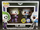 FUNKO POP JOKER 2 PACK DARK KNIGHT GEMINI EXCLUSIVE GLOW IN THE DARK DC VAULTED