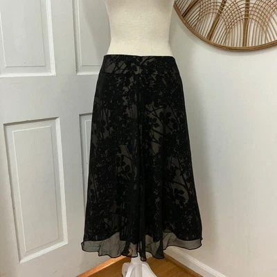 Tweeds Sheer Overlay 100% Silk Skirt 10 Leaf Dark Academia NEW Fairy Whimsigoth - Image 1 of 4
