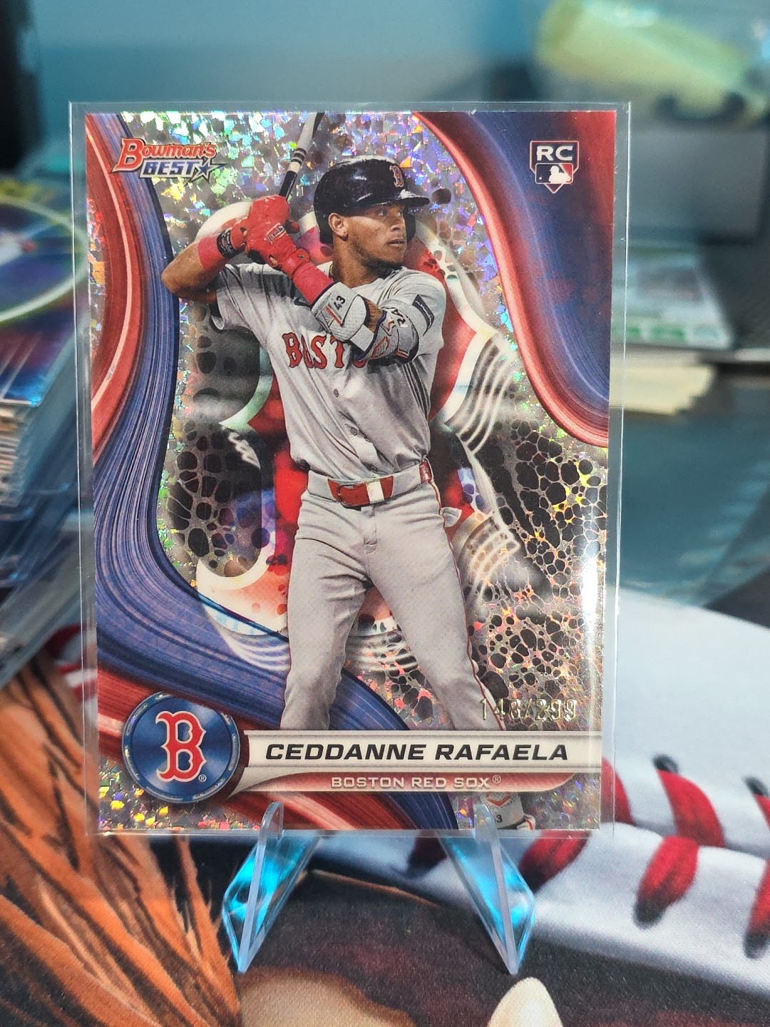 2024 Bowman Best Ceddanne Rafaela RC Mini-Diamonds Refractor #/299 Red Sox #14