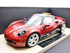 Top Marques Alfa Romeo 4C Diecast Car Model 1:18 Road Car Red