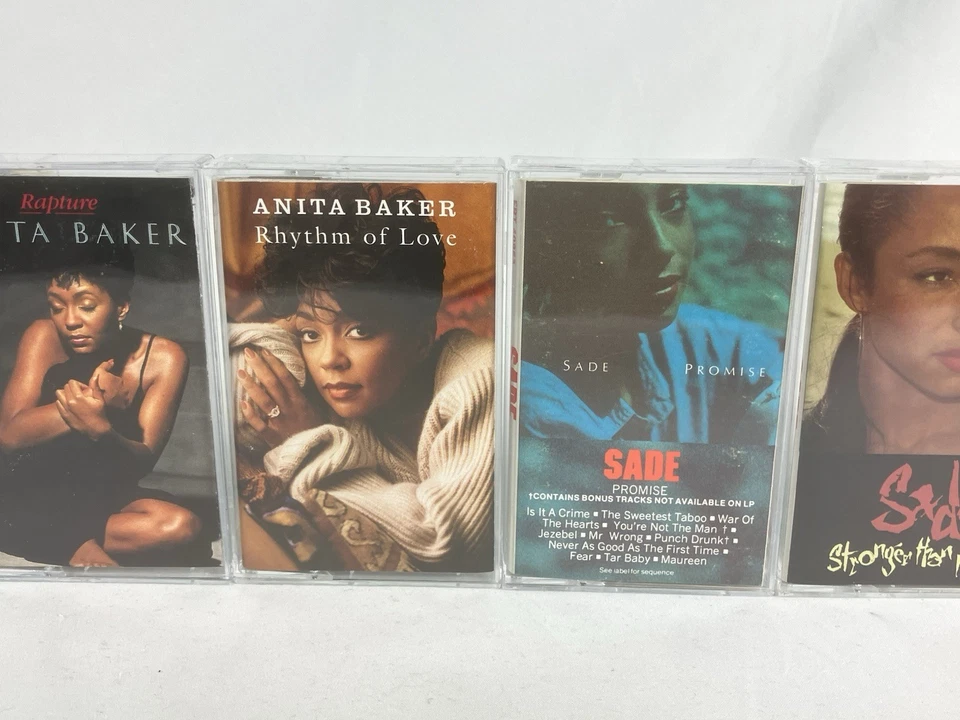 ANITA BAKER Cassette Tape Lot x6 SADE Rapture Compositions Rhythm TONI BRAXTON - Imagem 4 de 4