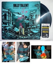 BILLY TALENT 3x Band Signed DEAD SILENCE 2012 Warner 2LP CD Vinyl Album JSA