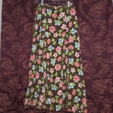 Oilily 100 Viscose Maxi Skirt Woman's Size UK 40 US Size 10