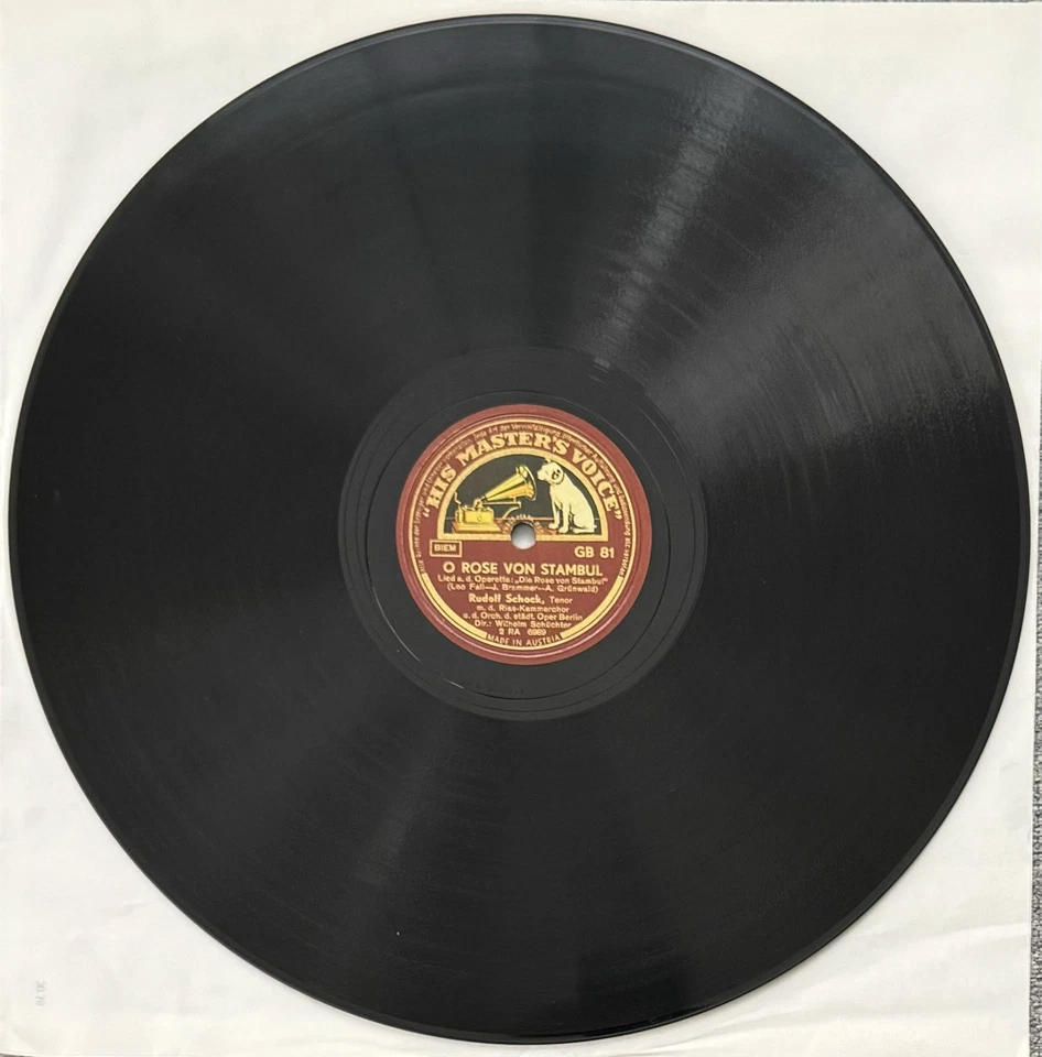 Rudolf Schock - O Rose Von Stambul - 78 RPM Schellack - Austria 1940's  STUNNING - Bild 2 von 2