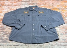 Howler Brothers Gaucho Crab Shirt Mens Large Pearl Snap Western Cowboy Adult