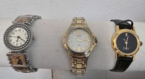 Vintage Watches Mixed Lot Stainless Steel 3 Watches