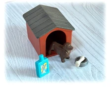 Playmobil City World Family Fun City Life Dog House w Dog Bone Bowl Shampoo