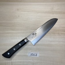 Japanese Kitchen knife, Santoku ,#1022 , used, made in Japan 165/290mm, 140g