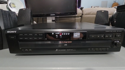 Sony CDP-CE315 5 Disc CD Wechsler Karussell Player getestet funktioniert HiFi CD Player - Video 1 von 1
