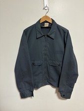 Vintage 70s Faded Sears Twill Work Jacket Mens 46 Regular Talon Zip USA Made
