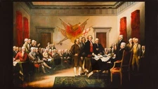 23" Fabric Panel | Robert Kaufman Patriots Declaration of Independence Scene