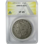1900 O/CC Morgan Silver Dollar VF 25 ANACS $1 CoinSKU:CP856
