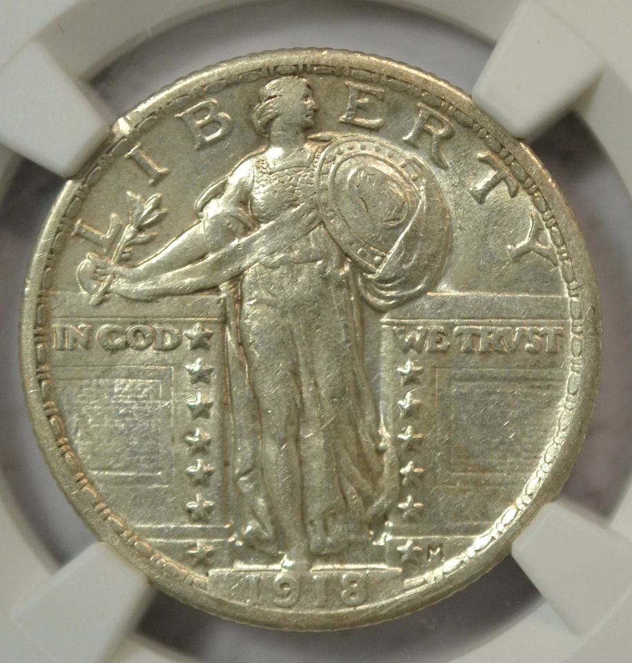 1918 Standing Liberty quarter, NGC XF45 - Image 2 of 3