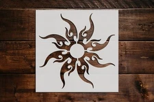 Sun Stencil - Art and Wall Stencil