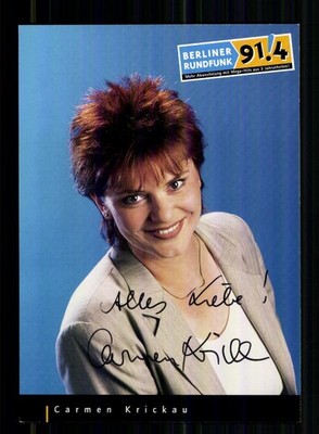 Carmen Krickau Berliner Rundfunk Autogrammkarte Original Signiert # BC 233132