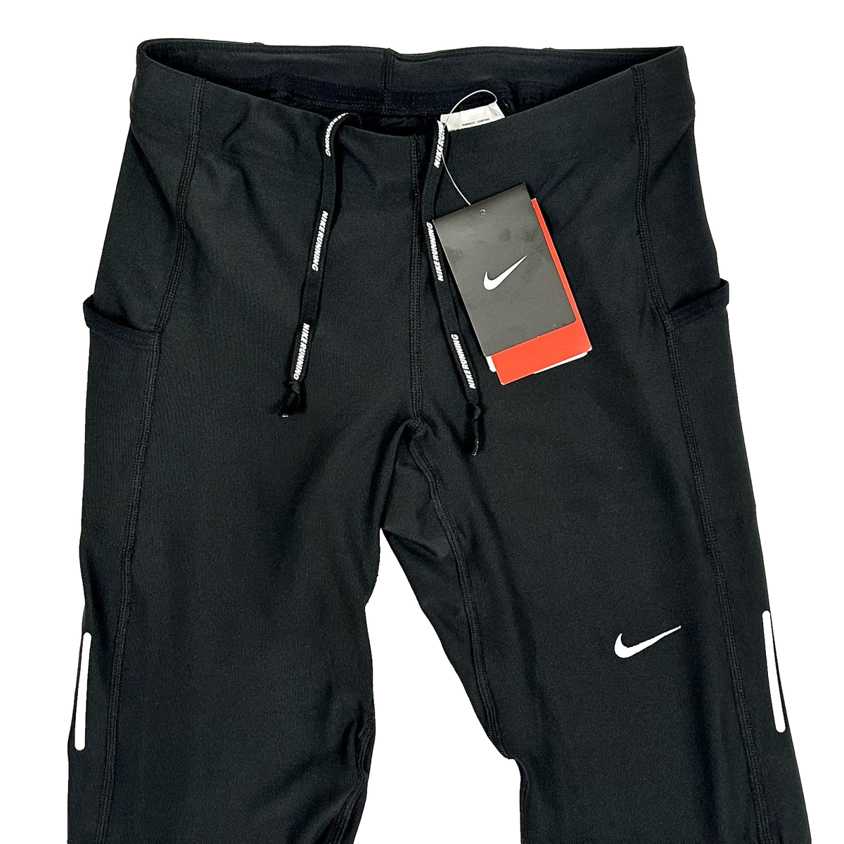 ナイキ テックメンズ Dri-FIT M Nike Tech DRI-Fit Black Reflective Running Pants Tights 576559-010