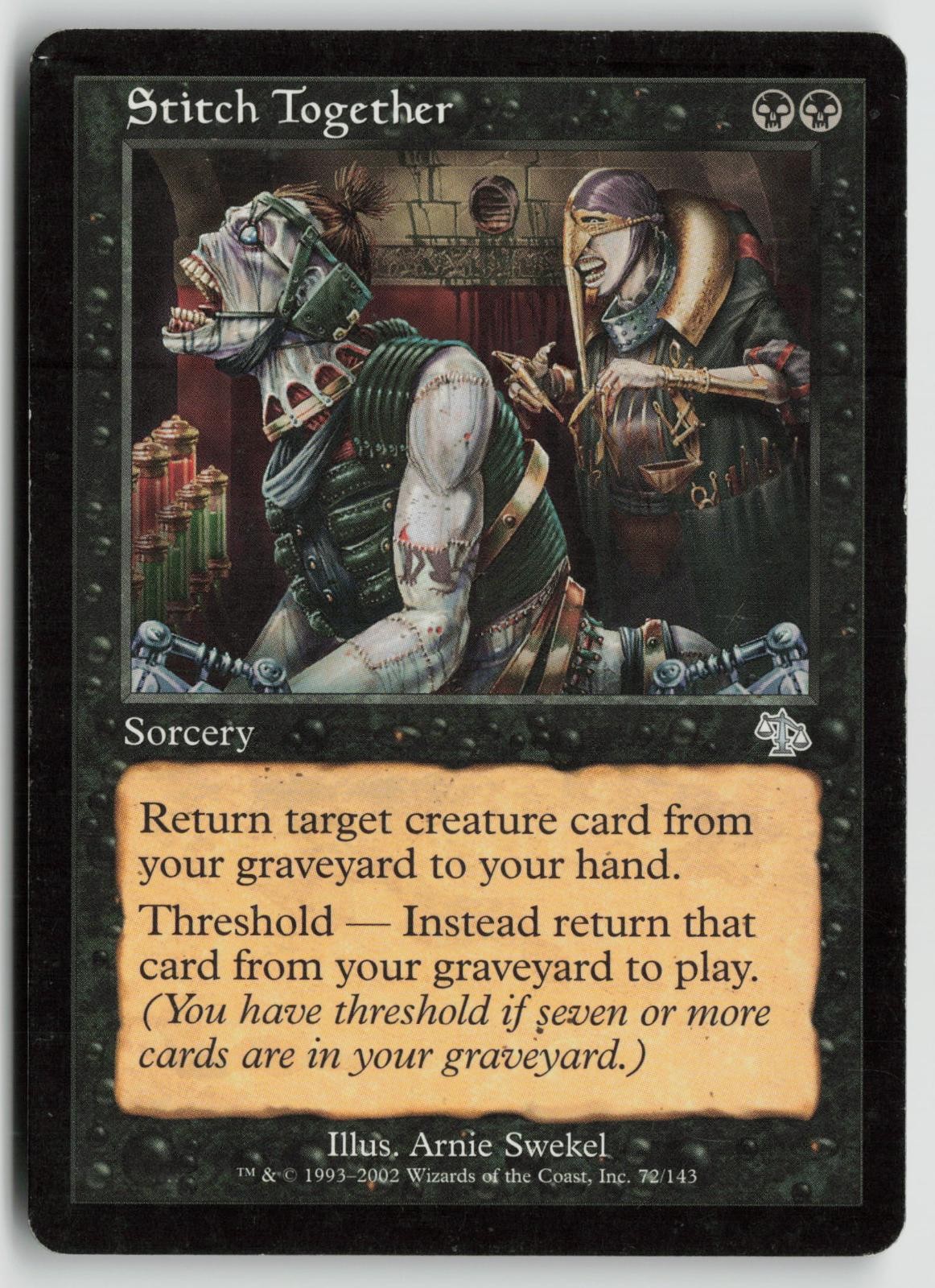 Stitch Together Moderately Played 72 Judgment Magic: The Gathering