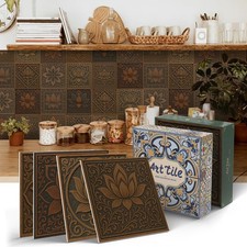 Peel and Stick Backsplash Tiles 12Pcs - 5.9x5.9 Inch Self-Adhesive Removable ...