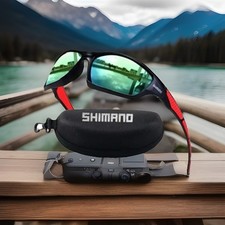 Shimano Sunglasses Polarized Men Fishing Spectacles Driving Cycling Sport Glass