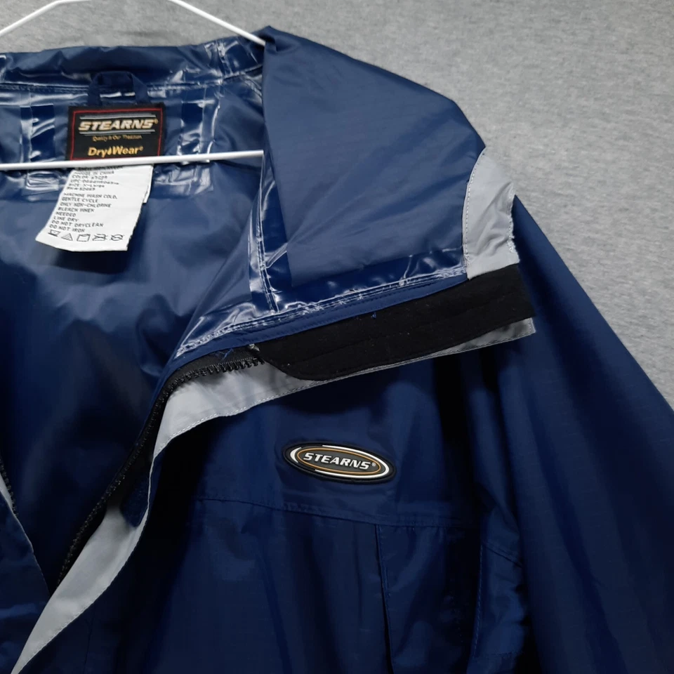 Chaqueta Stearns Para Hombres XL Empacable Impermeable Con Capucha Cintura elástica Cremallera Completa Impermeable Foto 3 de 4