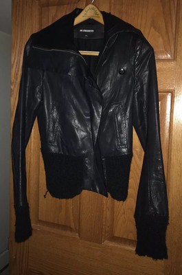ann demeulemeester leather jacket