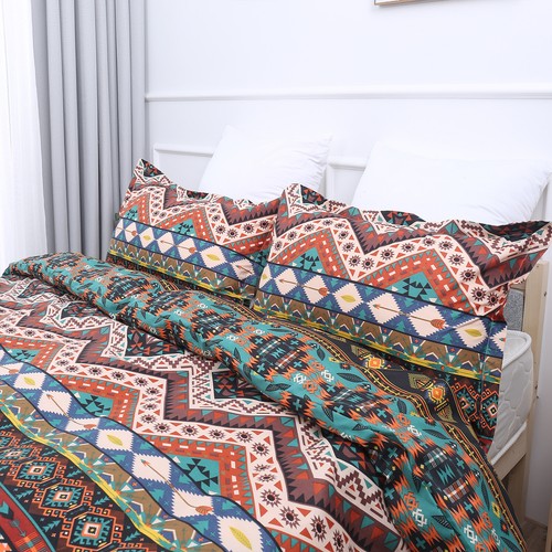 Bohemian Quilt Doona Duvet Cover&Sheet Set&Bedspread Set Bedding Queen King Size - Picture 5 of 38
